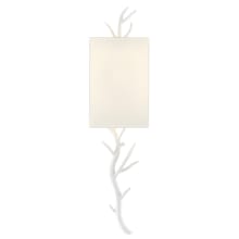 Baneberry 31" Tall LED Wall Sconce with Fabric Shade