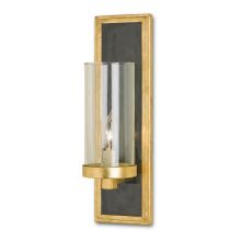 Charade 1 Light Black Penshell Wall Sconce