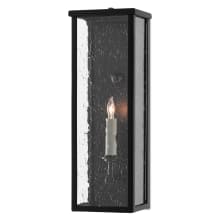 Tanzy 18" Tall Outdoor Wall Sconce with Glass Shade