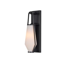 Brompton 17" Tall Oil Rubbed Bronze Bathroom Sconce with Frosted Glass Shade