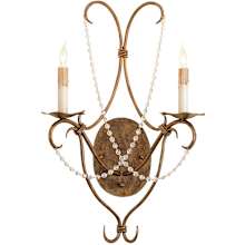 Crystal Lights Plug-In Wall Sconce with Customizable Shades