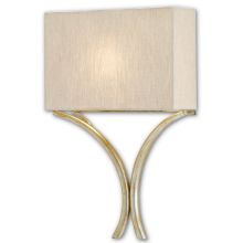 Cornwall 18" Tall Wall Sconce with Natural Linen Shade - ADA Compliant