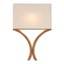 Cornwall 18"H 1 Light ADA Wall Sconce with Rectangular Natural Linen Shade
