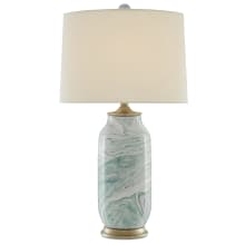 Sarcelle 29" Tall Vase Table Lamp with Shantung Shade