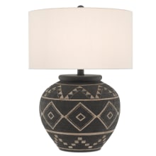 Tattoo 28" Tall Table Lamp with Fabric Shade