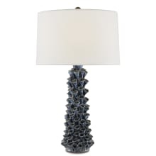 Sunken 32" Tall Table Lamp with Fabric Shade