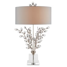 Forget-Me-Not 2 Light 34" Tall Table Lamp with Fabric Shade