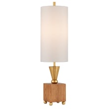 Ballyfin 30" Tall Column Table Lamp with Linen Shade