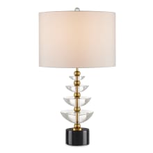 Waterfall 28" Tall Buffet Table Lamp with Shantung Shade