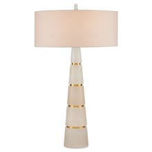 Eleanora 2 Light 34" Tall Buffet Table Lamp with Linen Shade