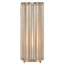 Daze 20" Tall Column Table Lamp with Milk Glass Shade