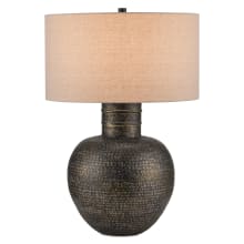 Braille 30" Tall Vase Table Lamp with Linen Shade
