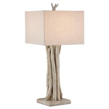 Driftwood 34" Tall Buffet Table Lamp with Linen Shade