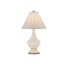 Musetta 31" Tall Vase Table Lamp with Pleated Fabric Shade