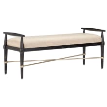 Perrin 52-1/4" Wide Wood Framed Bench - Natural