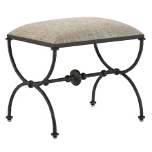 Agora 23"" Wide Fabric Standard Ottoman - Peppercorn