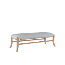 Melanie 59" Wide Ash Wood Bench