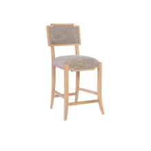 Melanie 22" Wide Ash Wood Counter Stool