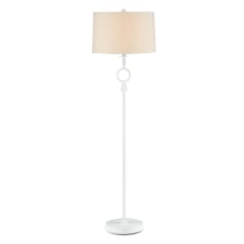 Germaine 62" Tall Floor Lamp with Fabric Shade