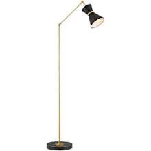 Avignon 62" Tall Swing Arm Floor Lamp with Woven Paper Shade
