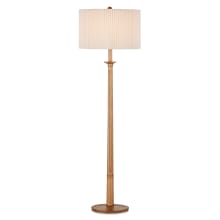 Mitford 66" Tall Torchiere Floor Lamp with Linen Shade