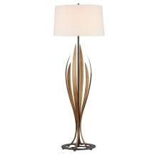 Neilos 69" Tall Torchiere Floor Lamp with Linen Shade
