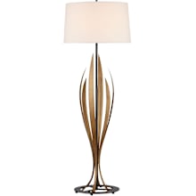 Neilos 69" Tall Torchiere Floor Lamp with Linen Shade