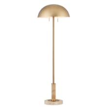 Miles 2 Light 59" Tall Torchiere Floor Lamp