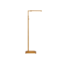 Autrand 47" Tall Antique Brass LED Swing Arm Floor Lamp