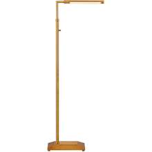 Autrand 47" Tall Antique Brass LED Swing Arm Floor Lamp