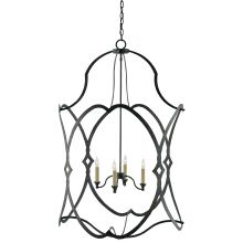 Charisma 4 Light Wrought Iron Cage Chandelier