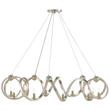 Ringmaster 10 Light 46" Wide Single Tier Candle Style Chandelier