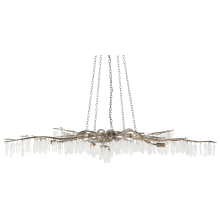 Forest 10 Light 62" Wide Wrought Iron Chandelier