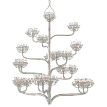 Agave 22 Light 42" Wide Wrought Iron Chandelier