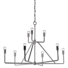 Trilling 9 Light 39" Wide Wrought Iron Chandelier