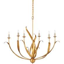 Menefee 6 Light 32" Wide Wrought Iron Chandelier