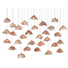 Catrice 30 Light 54" Wide Linear Pendant with Shell Shades