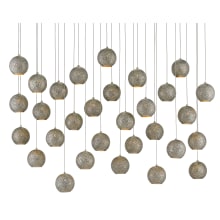 Giro 30 Light 54" Wide Linear Pendant with Metal Shades