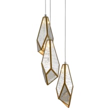 Glace 3 Light 8" Wide Multi Light Pendant with Glass Shades