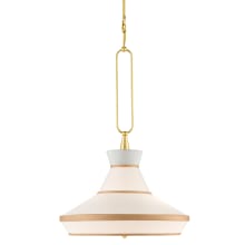 Perth 2 Light 22" Wide Pendant with Fabric Shade