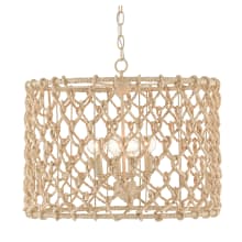 Chesapeake 4 Light 21" Wide Pendant with Rope Shade