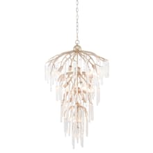 Quatervois 13 Light 27" Wide Crystal Chandelier