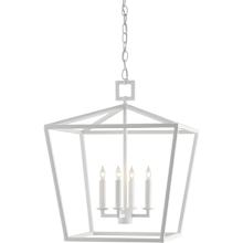 Denison 4 Light 18" Wide Wrought Iron Chandelier