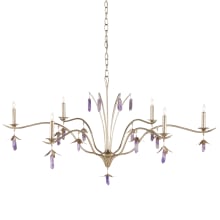 Liah 6 Light 49" Wide Crystal Candle Style Chandelier