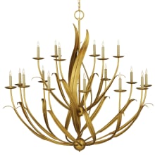 Menefee 18 Light 50" Wide Taper Candle Style Chandelier