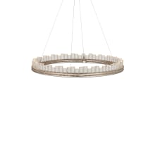 Pleiades 36" Wide LED Crystal Ring Chandelier