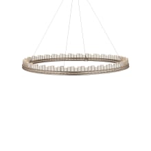 Pleiades 51" Wide LED Crystal Ring Chandelier