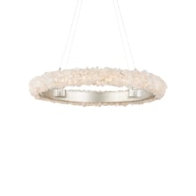 Iconoclast 32" Wide LED Crystal Ring Chandelier