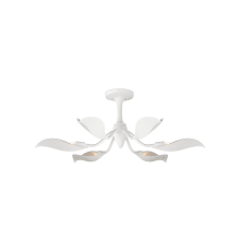 Snowflower 6 Light 36" Wide Semi-Flush Ceiling Fixture