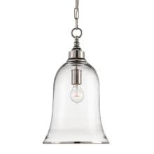 Campanile 1 Light Pendant with Bell Shade